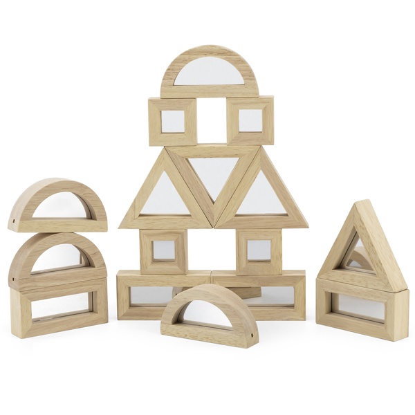 Viga Toys sensoorsed peegelklotsid 16 osa