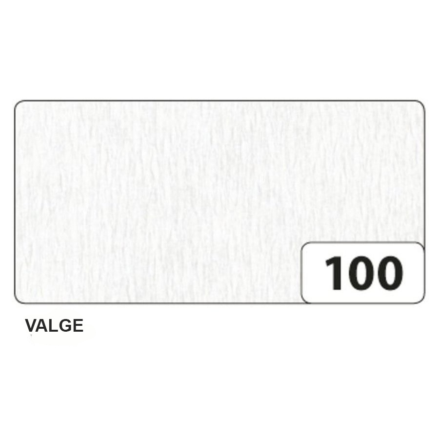 Krepp-paber FOLIA valge 250x50 cm