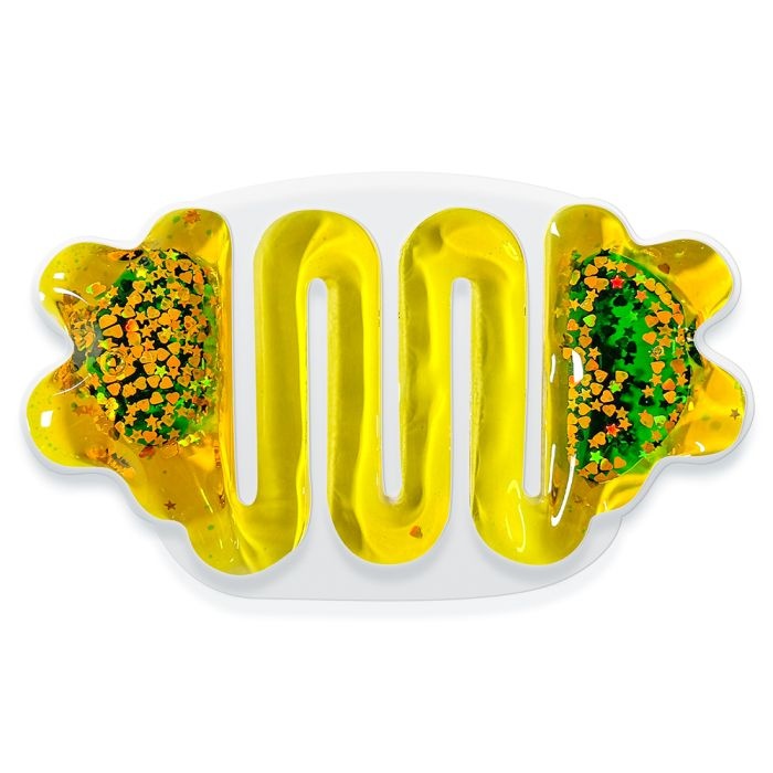 Sensoorne vedelikuga täidetud mänguasi kollane