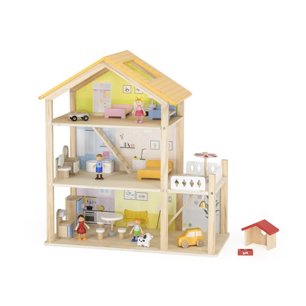 Viga Toys puidust nukumaja image 1