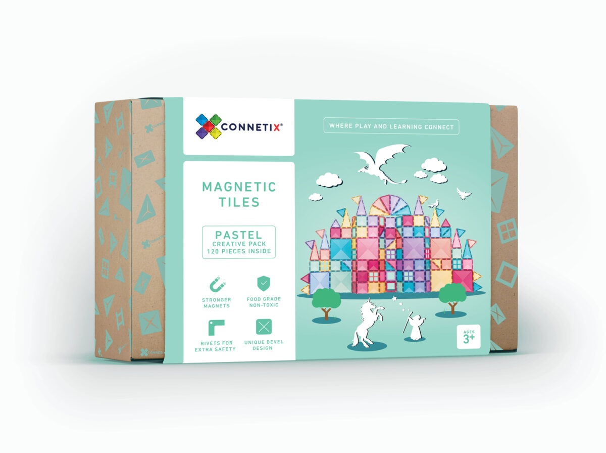 Magnetklotsid Connetix 120tk Pastel Creative Pack