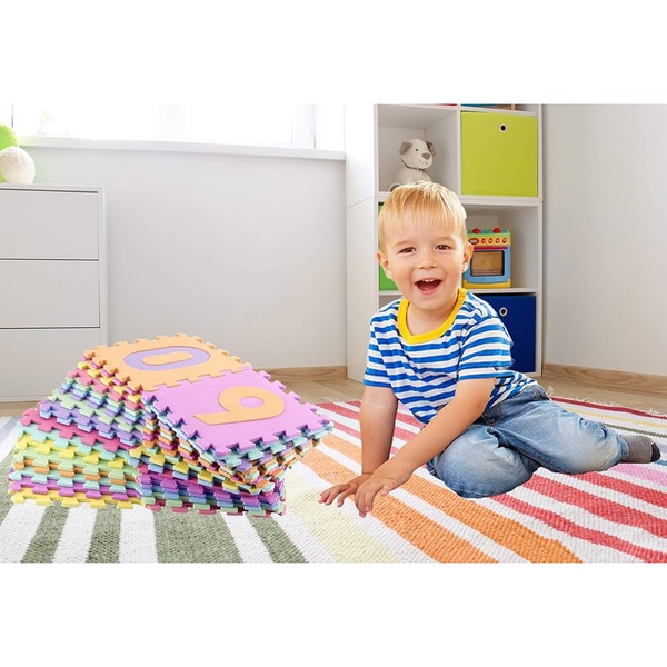 Numbrite ja tähtede vahtplastpusle 36 osa image 3