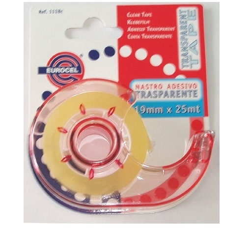 Läbipaistev teip 19 mm * 25 m alusel