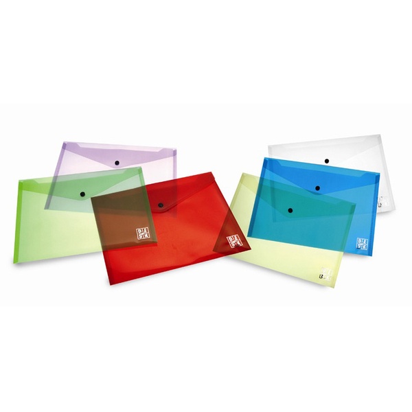 Dokumendiümbrik A6 18,9x13,7 cm trukiga plastik