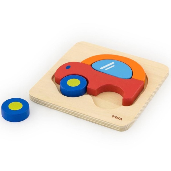 Viga Toys puidust pusle Auto