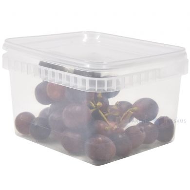 Läbipaistev kaanega karp, 1,5 l