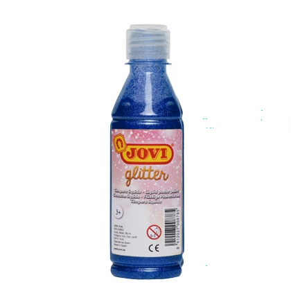 Guašš JOVI glitter 250 ml sinine