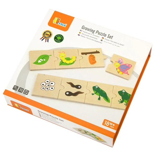 Viga Toys puidust Montessori pusle – kasvamise etapid image 2