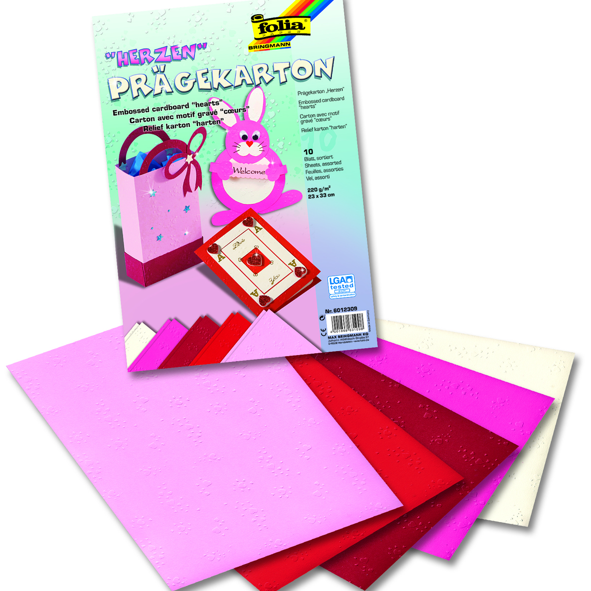 Motiivkartong Südamed 23x33cm 10L/pk