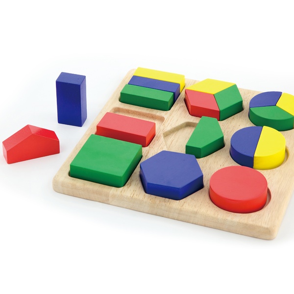 Viga Toys õppemäng Kujundiklotside pusle image 2