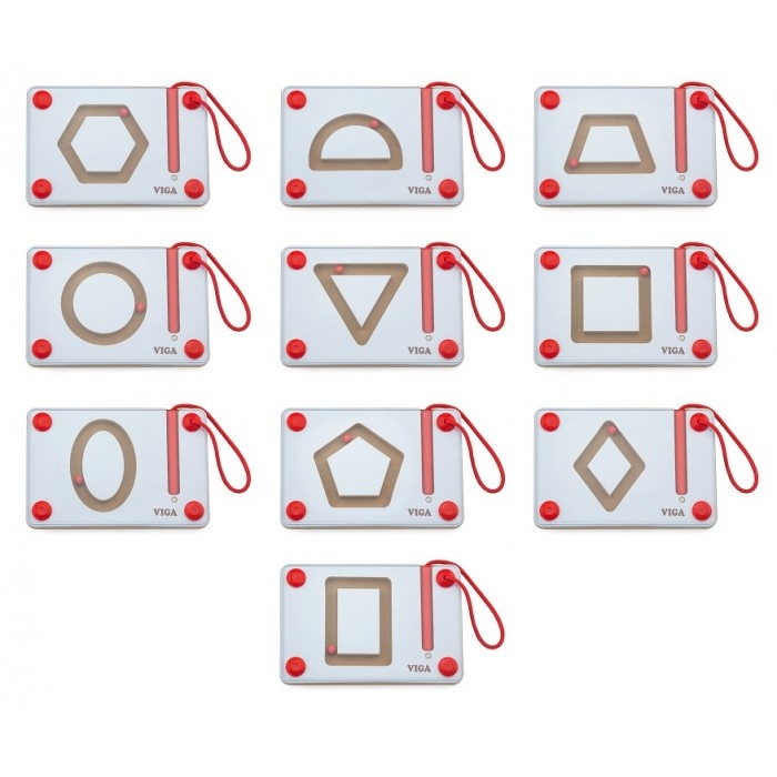 Viga Toys komplekt kujundite joonistamise õppimiseks