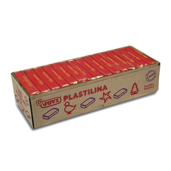 Plastiliin JOVI 350g punane