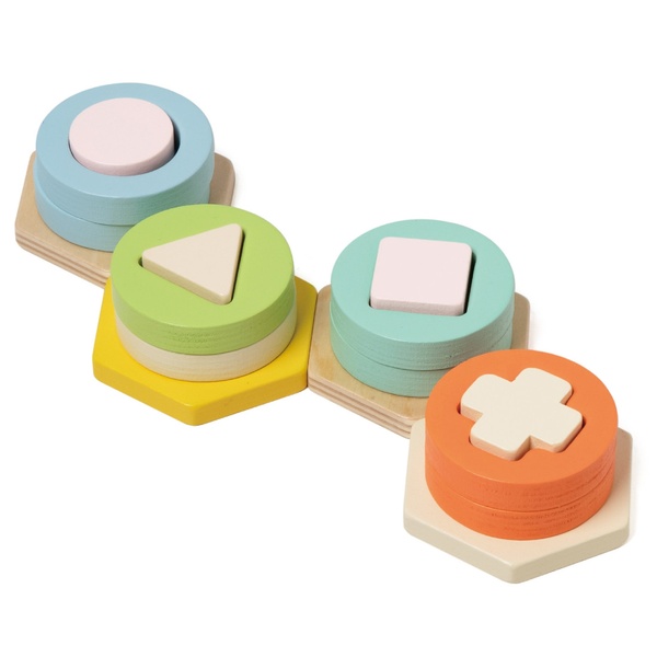 Classic World Montessori kujundite ja värvide sorteerimismäng image 2