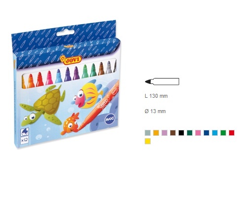 Viltpliiatsid JOVI MAXI 12 värvi