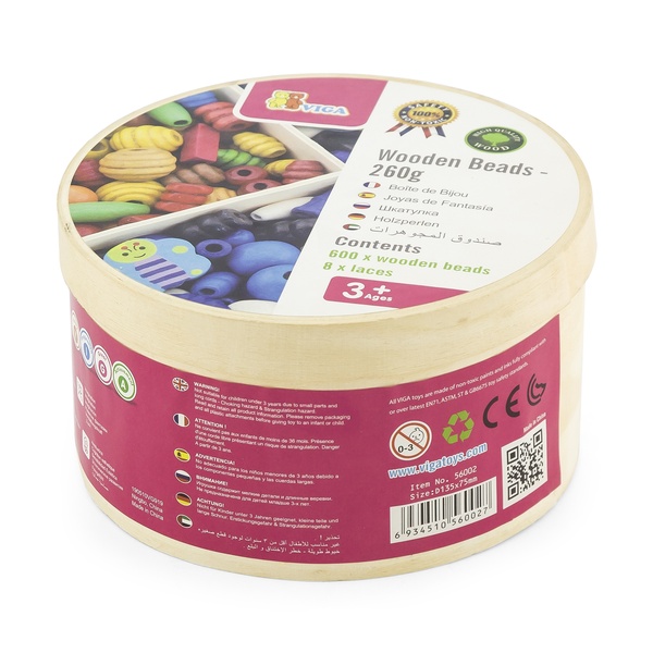 Viga Toys puitpärlid 260 g image 4