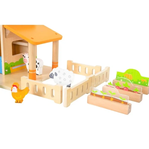 Viga Toys puidust talumäng lastele image 5