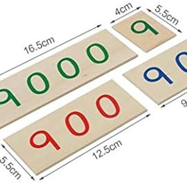 Montessori väike numbrikaartide komplekt image 4