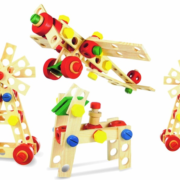 Puidust konstruktor 77 osa Legnoland image 1