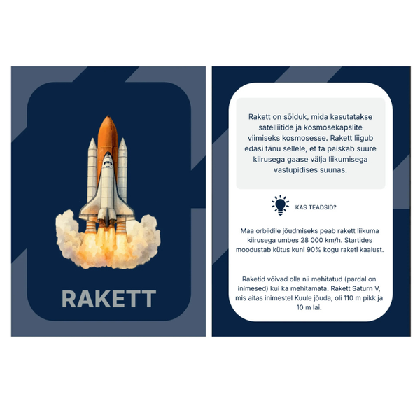 Õppekaardid - Kosmos image 2
