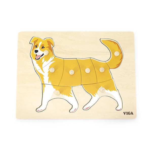 Viga Toys Puidust Montessori nupupusle KOER image 1