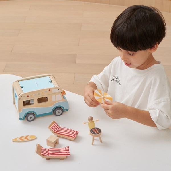 Viga Toys puidust kamper-auto image 4