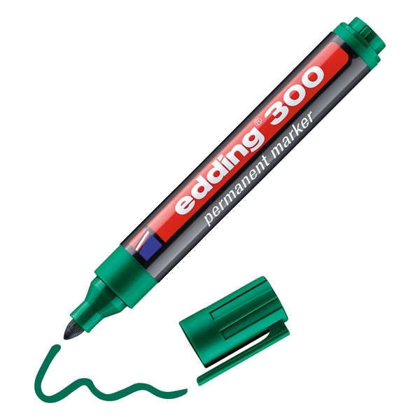 Permanentne marker Edding 300 A8 Roheline, 1,5- 0.76 3mm