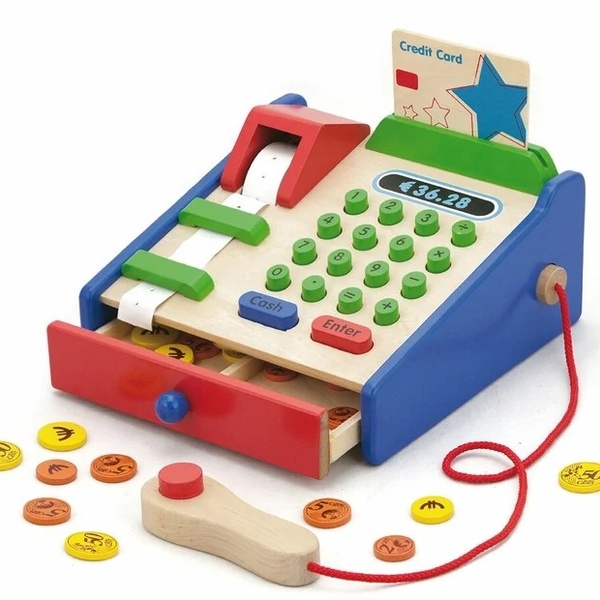 Viga Toys puidust puidust kassa image 1