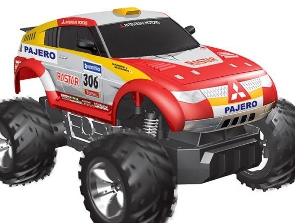 Mudelauto puldiga 1:18 Mitsubishi Pajero Evolution 