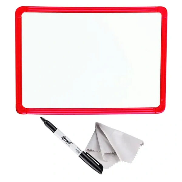 Valge magnettahvel plastraamiga image 3