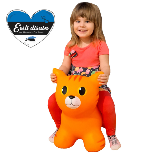 Gerardo's Toys Jumpy hüppeloom Kass, oranž image 2