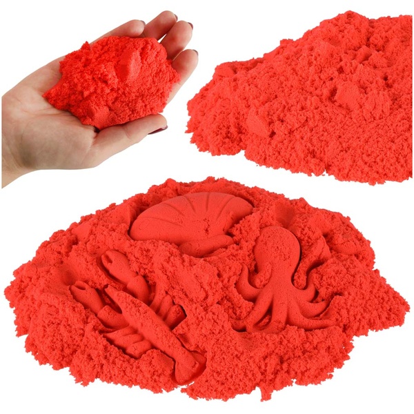 Kineetiline liiv lastele punane 1 kg