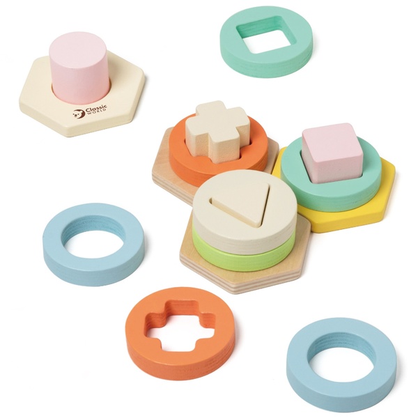 Classic World Montessori kujundite ja värvide sorteerimismäng image 4