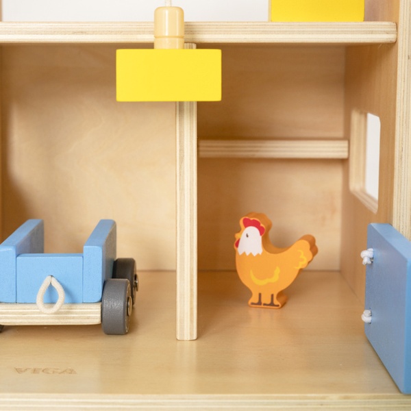 Viga Toys puidust talumäng lastele image 7