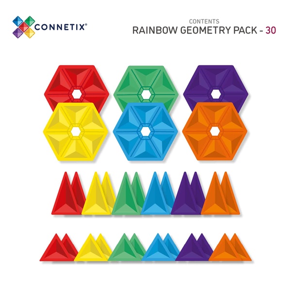 Magnetklotsid  Connetix 30 Piece Geometry Pack image 2