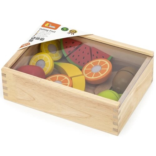 Viga Toys Lõigatavad puidust puuviljad  image 2