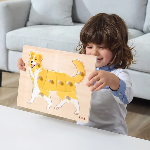 Viga Toys Puidust Montessori nupupusle KOER image 2