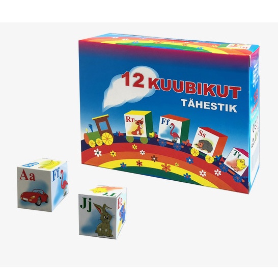Kuubikud 12 tk eesti tähestik