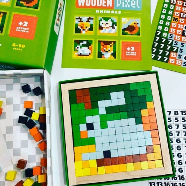 Puidust mosaiik "PIKSELLOOMAD" image 2