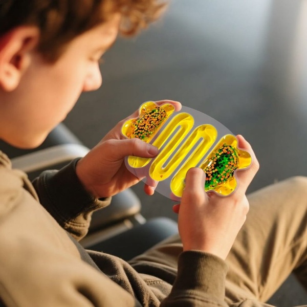 Sensoorne vedelikuga täidetud mänguasi kollane image 3