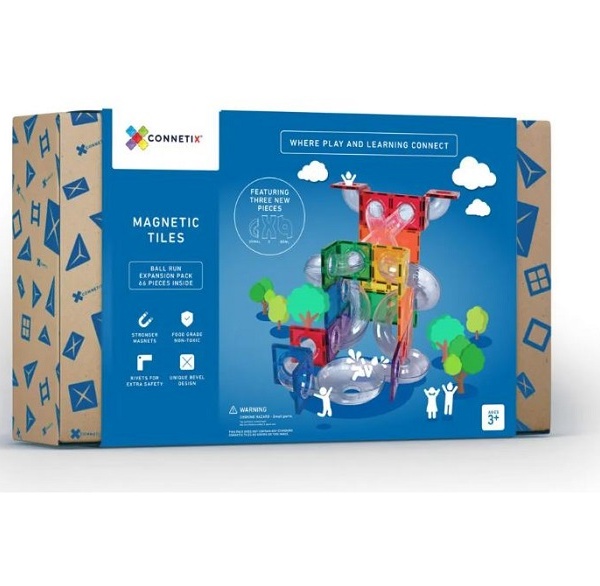 Magnetklotsid  Connetix Rainbow Pallirada laiendus 66tk