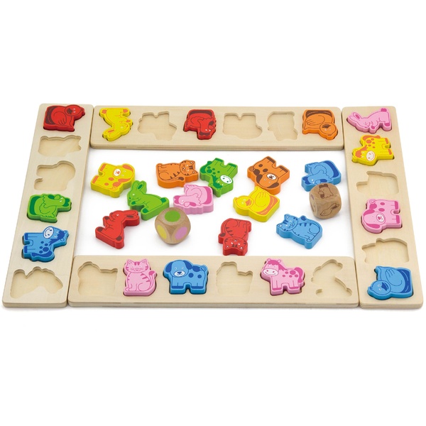 Viga Toys puidust lauamäng Loomade karneval image 2