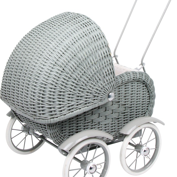 Nukuvanker "Vintage" punutud korviga, hall image 2