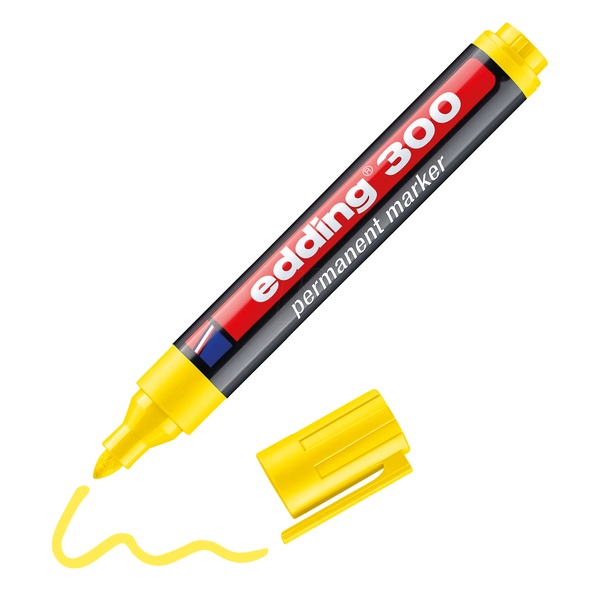 Permanentne marker Edding 300 A8 Kollane, 1,5- 0.76 3mm