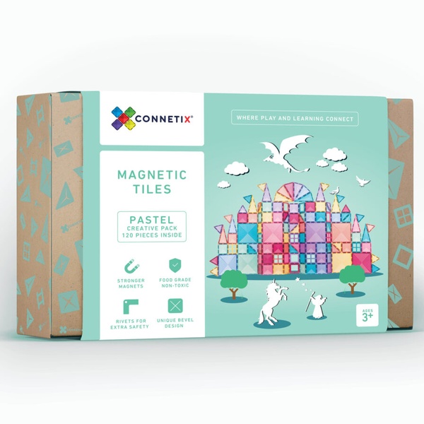 Magnetklotsid  Connetix 120tk Pastel Creative Pack