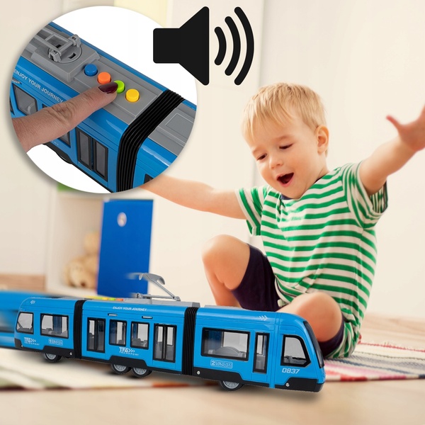 Tramm 1:16 valguse ja heliga image 3