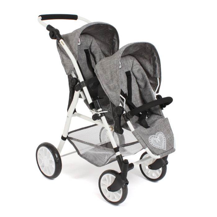 Kaksikute käru Tandem tumehall