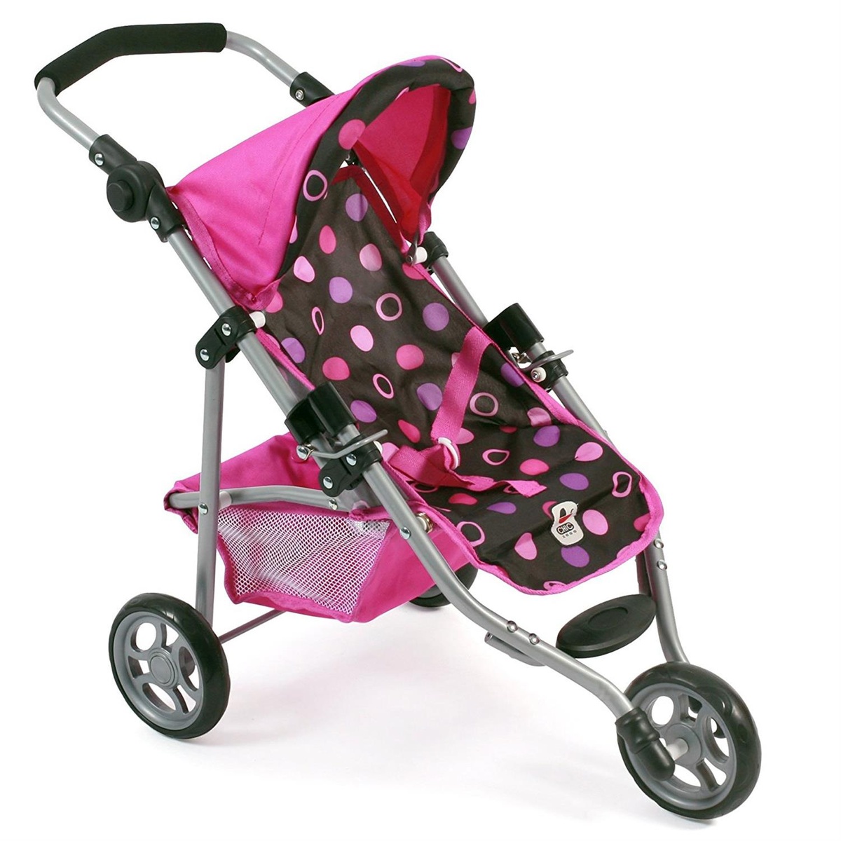 Nukukäru 3-rattaline CHIC Lola roosa/mummuline