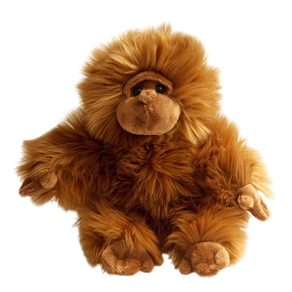 Käpikloom Orangutang täidetud kehaga