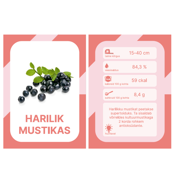 Õppekaardid - Eesti marjad ja puuviljad  image 3