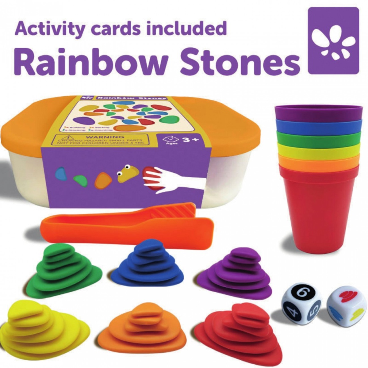 Vikerkaarekivikeste mosaiik + tegevuskaardid